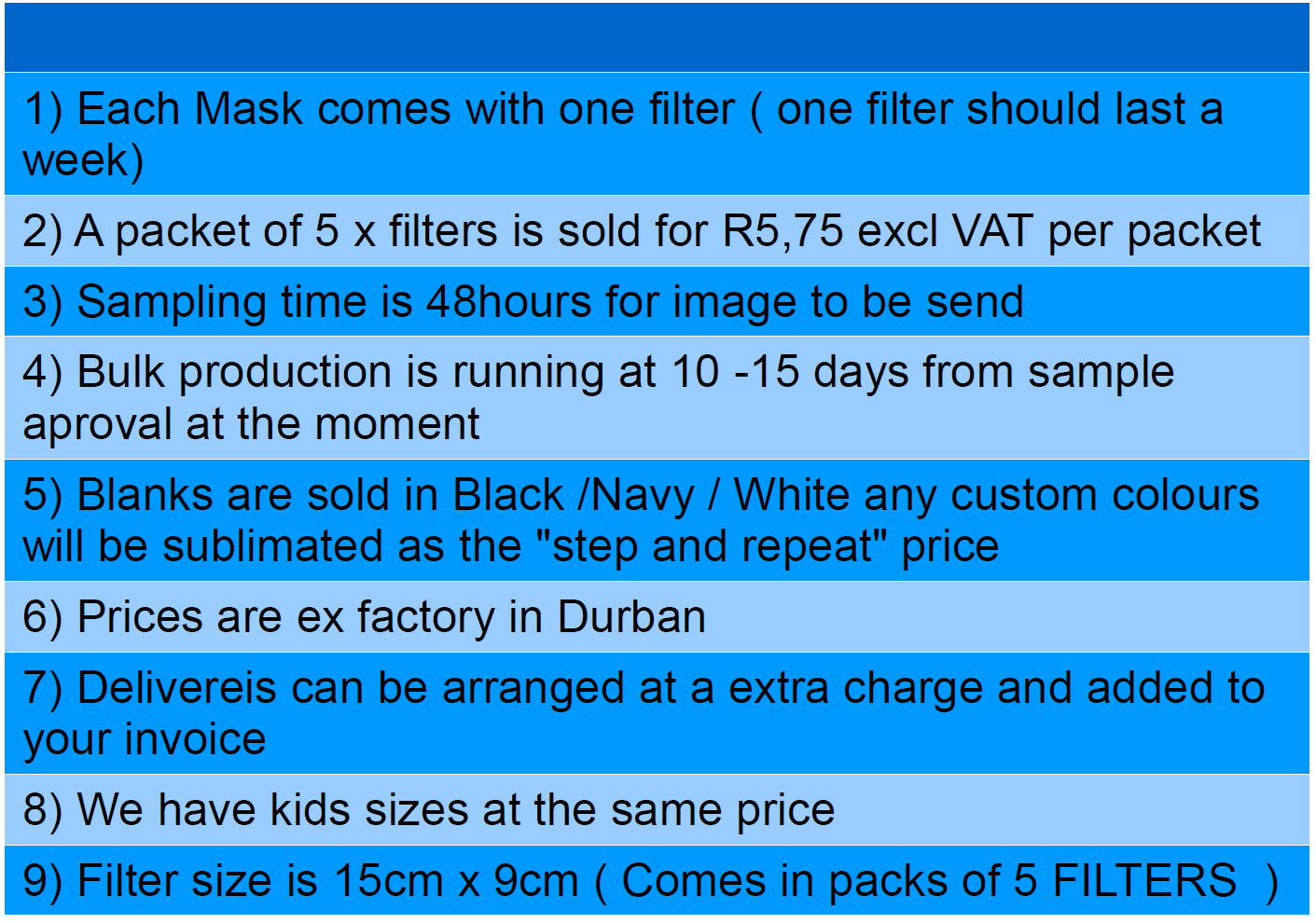 QA Masks